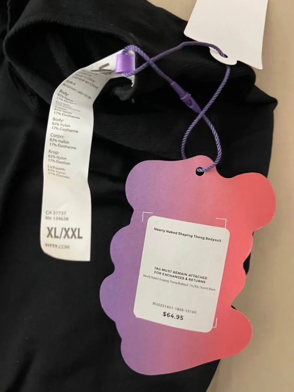 Two NWT YITTY Bodysuits - Black and Brown